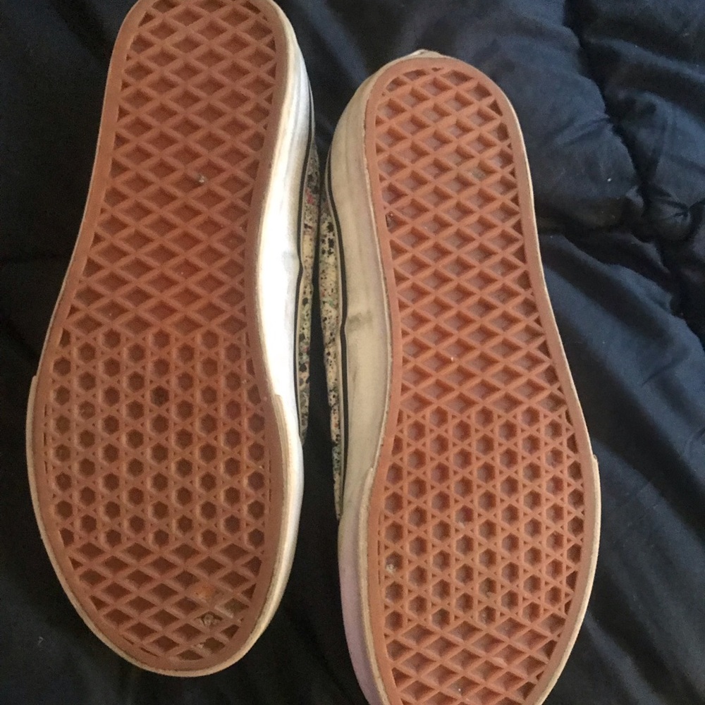 Multi Colored/ Splatter Painted Vans - image 4